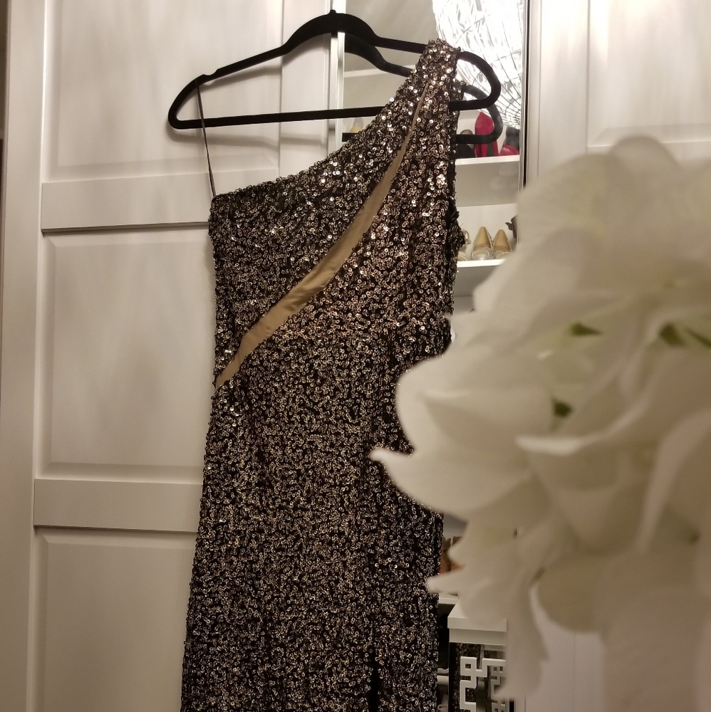 Floor length sequin gown